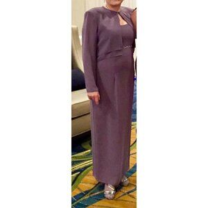 Evening Formal Lavender Gown with Removable Jacket Mother Wedding